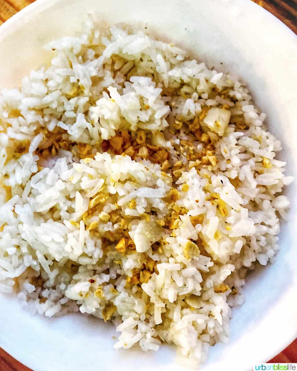 Sinangag garlic rice at Magna Kusina Filipino restaurant