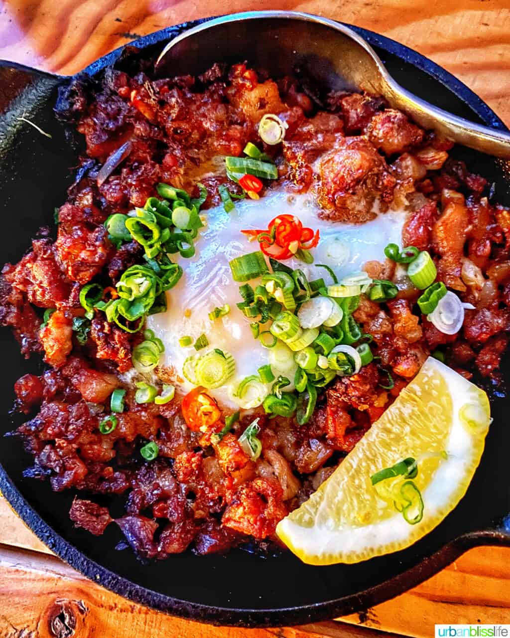 sisig at Magna Kusina Filipino restaurant