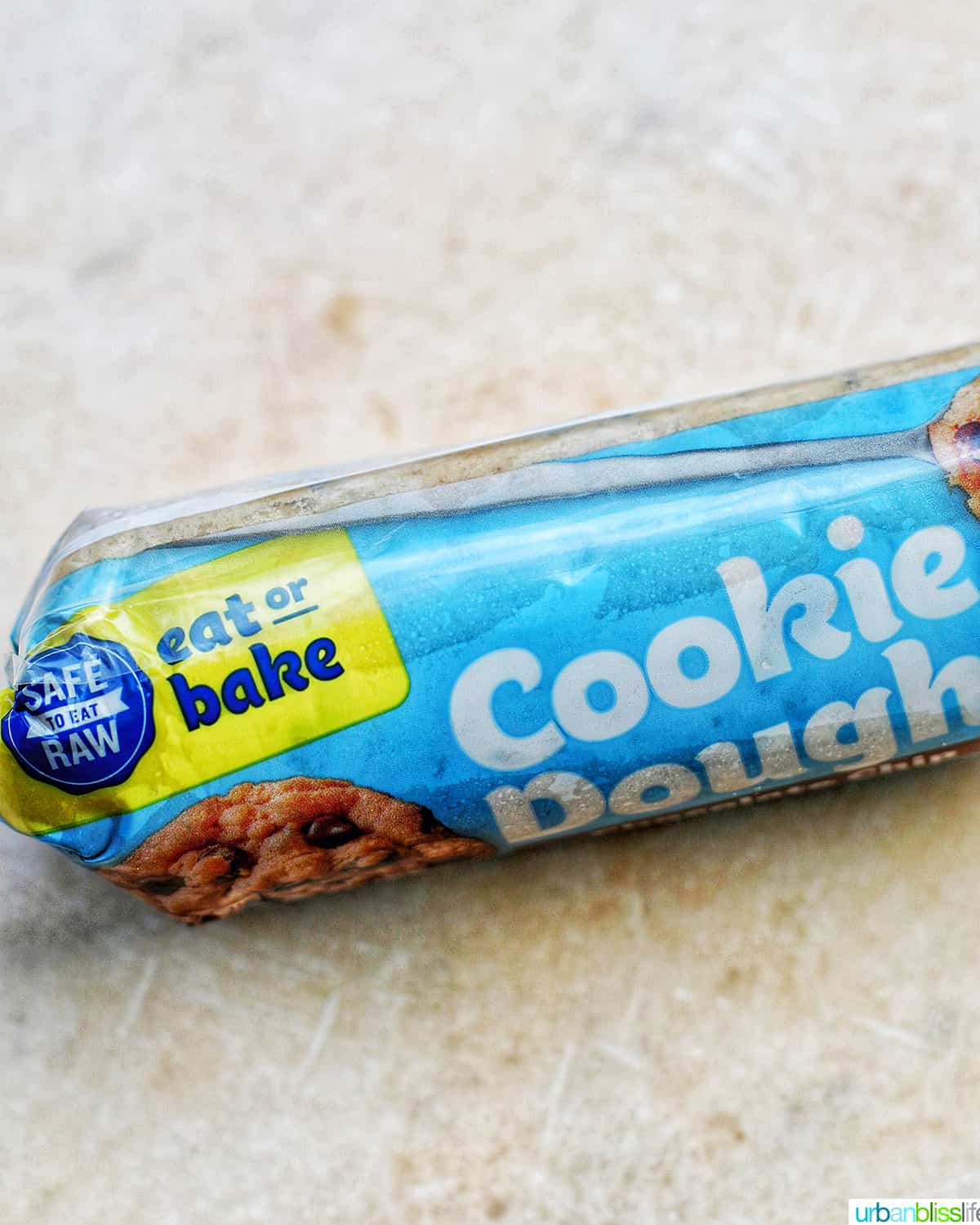 edible cookie dough in packaging