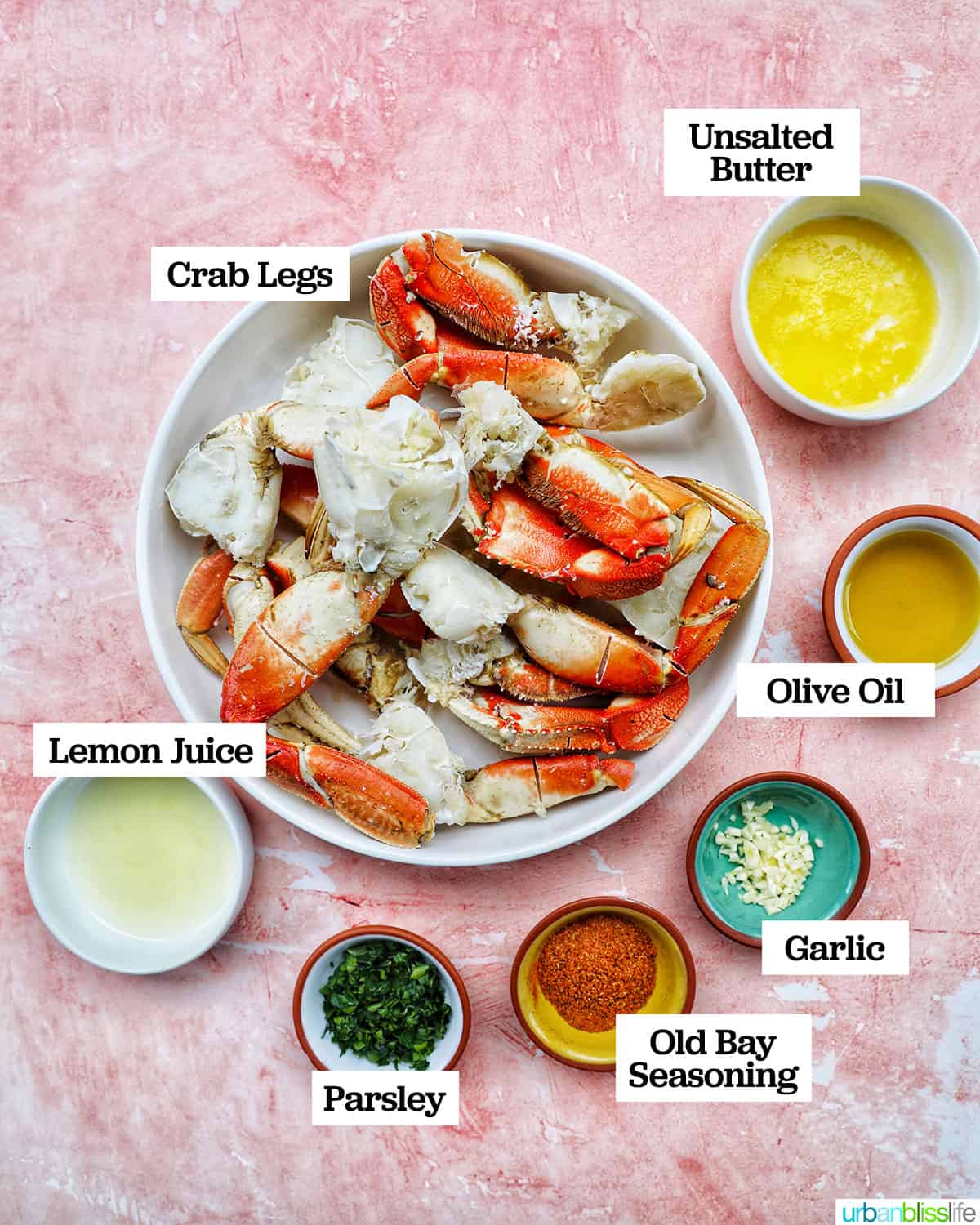 ingredients to make air fryer crab legs