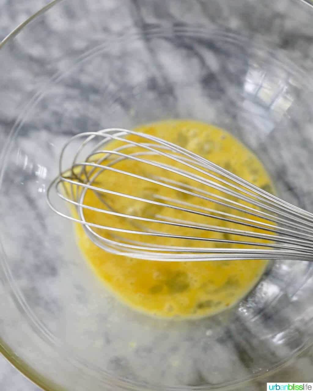 whisking eggs