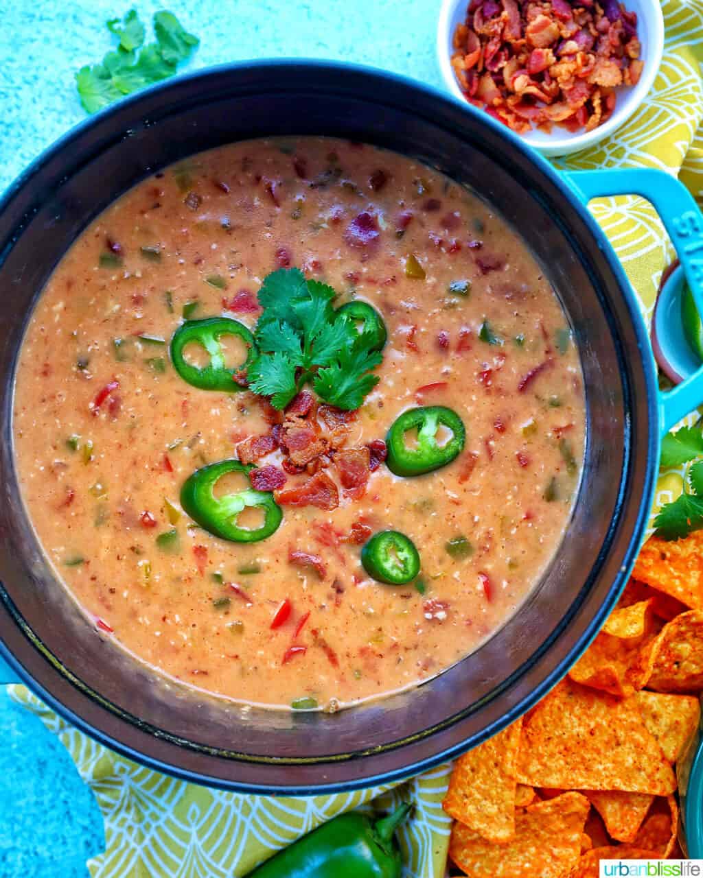 bowl of dairy free queso dip