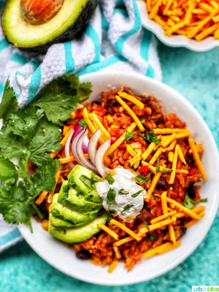 Instant Pot Vegetarian Burrito Bowl