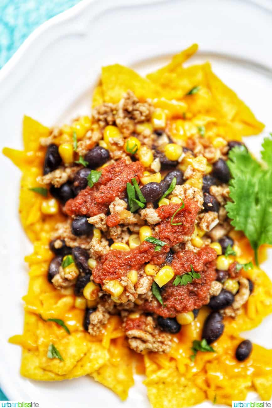what to do with leftover taco meat -nachos