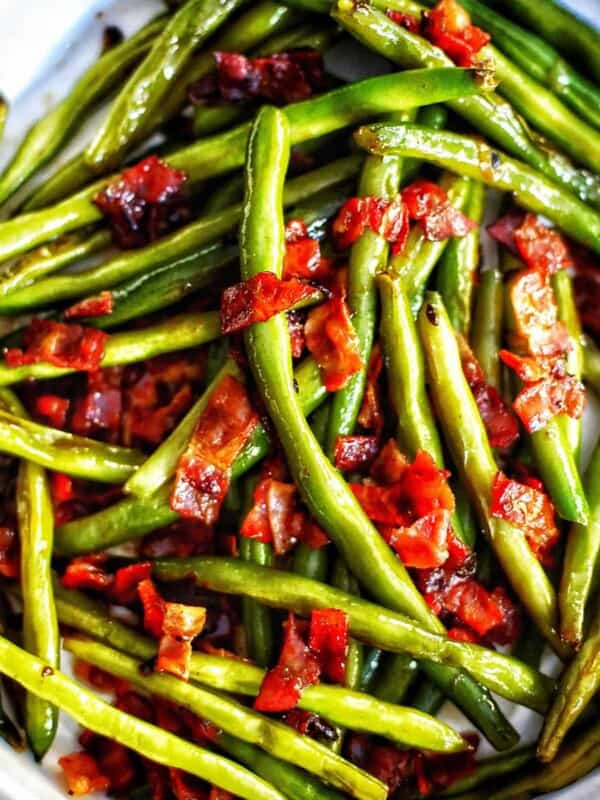 green beans with bacon and shallots