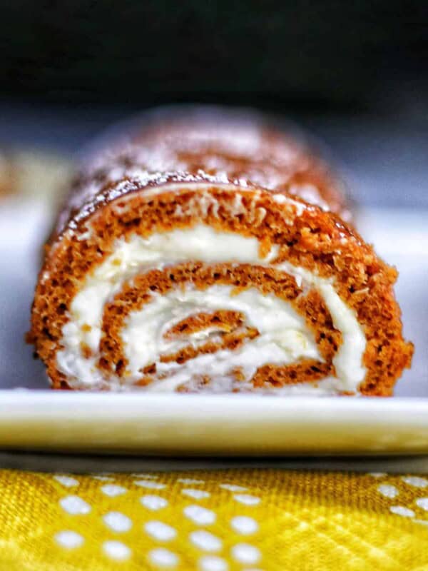 pumpkin cream cheese roll.