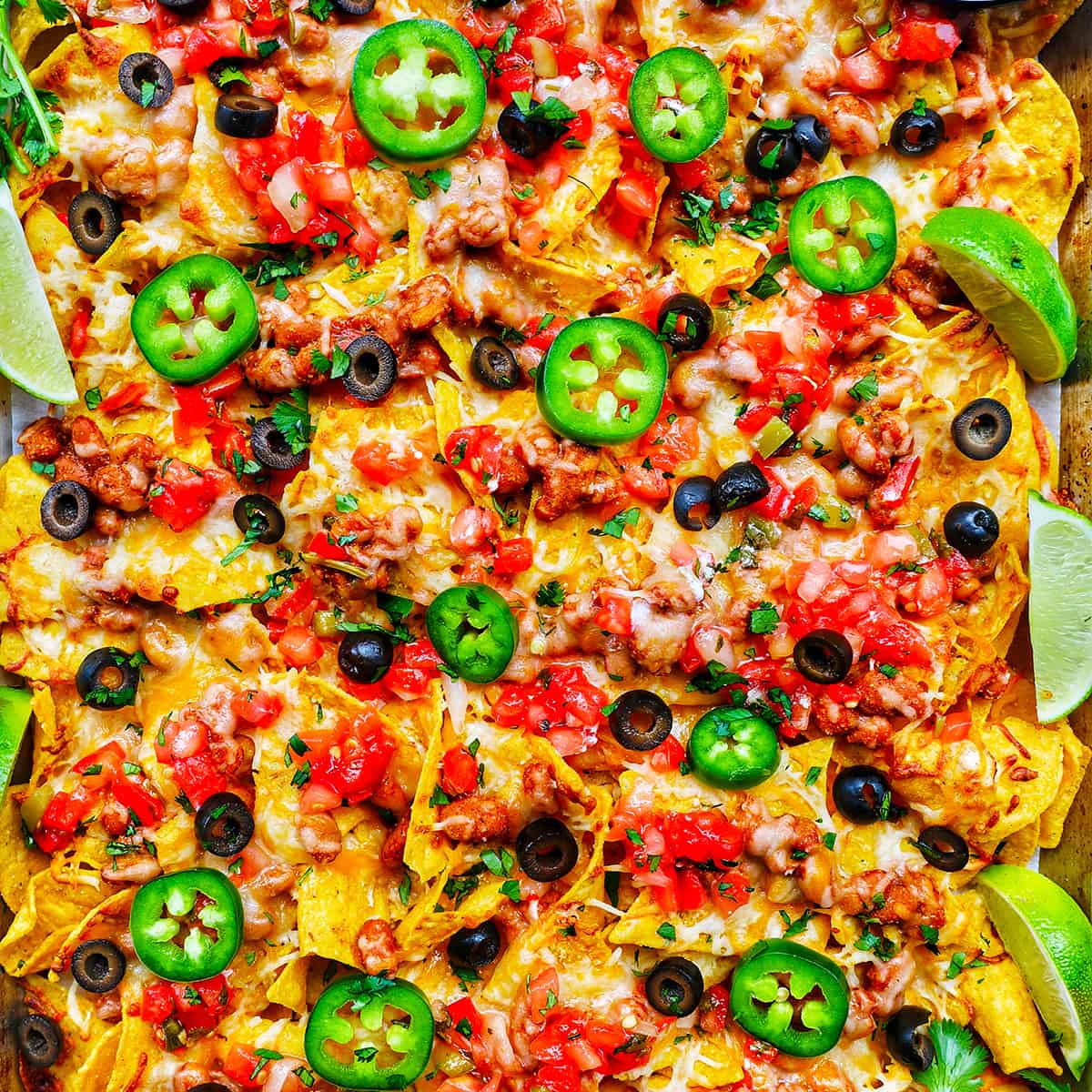 Tex-Mex Vegetarian Sheet Pan Nachos - Urban Bliss Life
