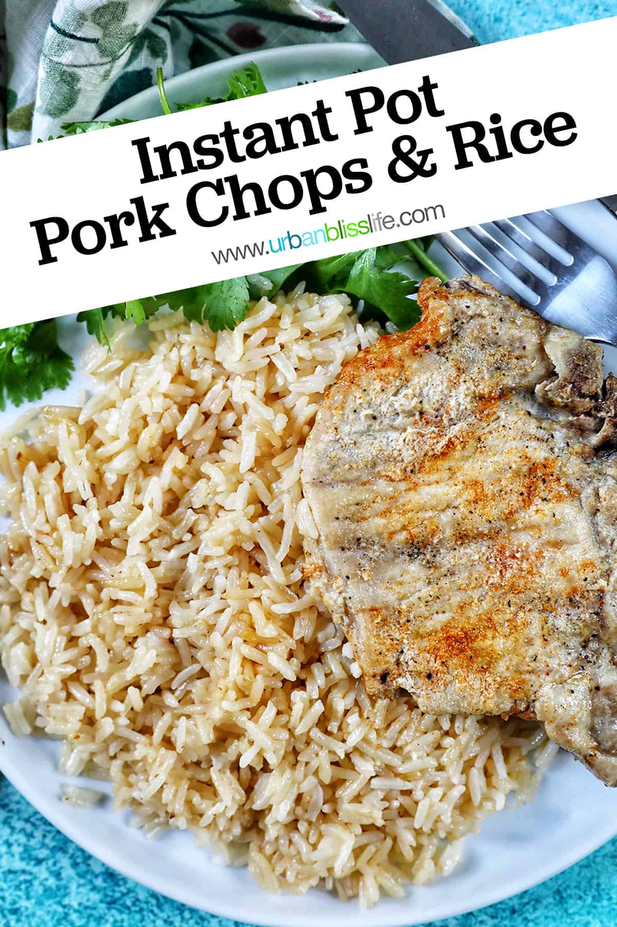 Instant Pot Pork Chops and Rice Urban Bliss Life