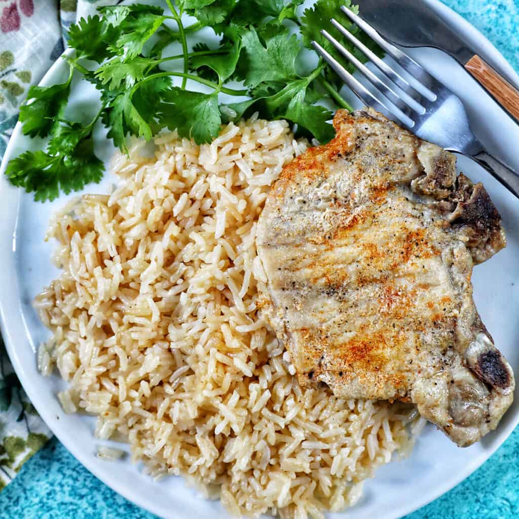 Instant Pot Pork Chops and Rice Urban Bliss Life