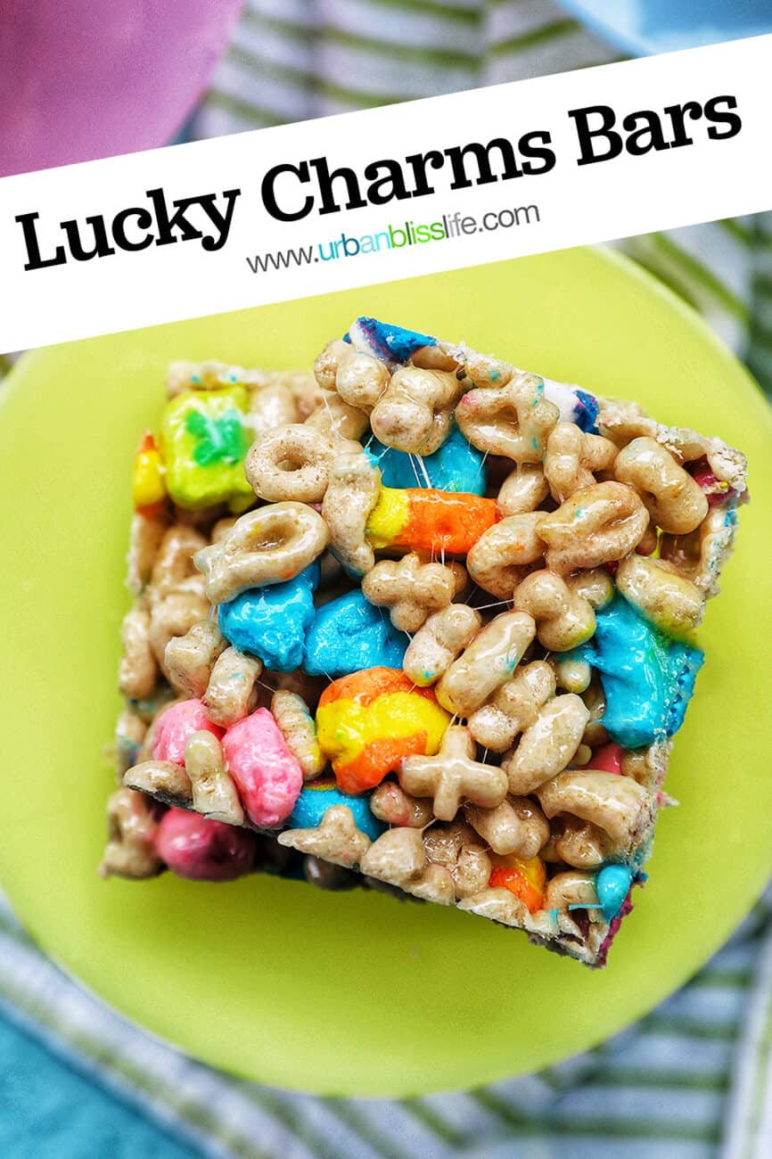 lucky charms bars with text overlay