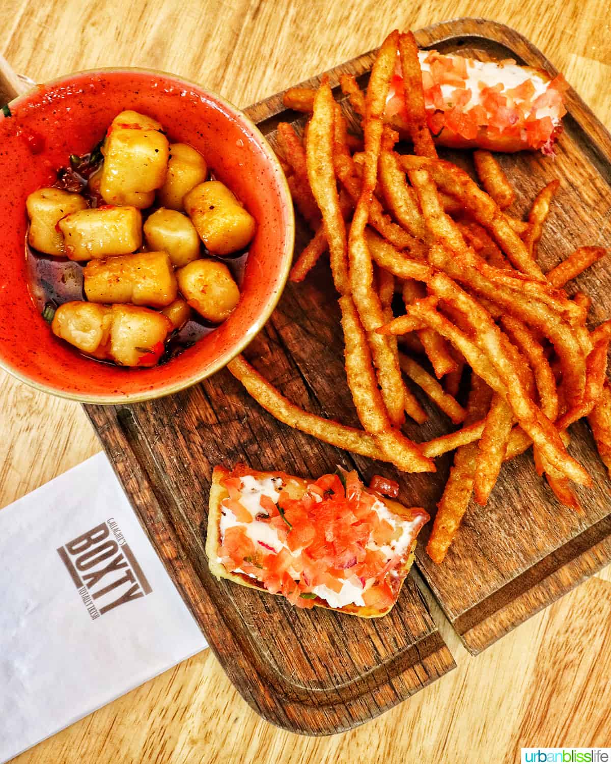 boxty fries at boxty house in dublin, ireland