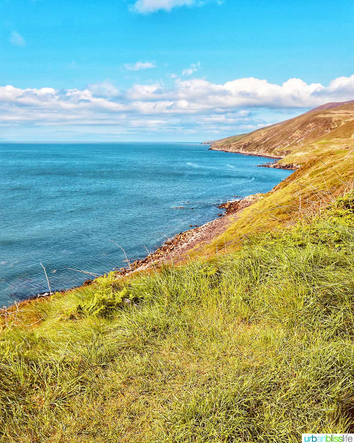 irish coastline near inch beach