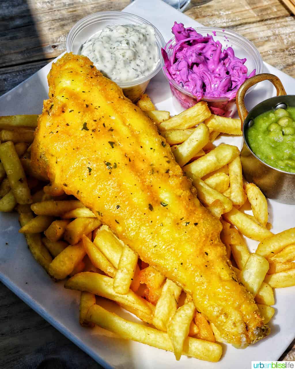 fish and chips at james long pub in dingle, ireland