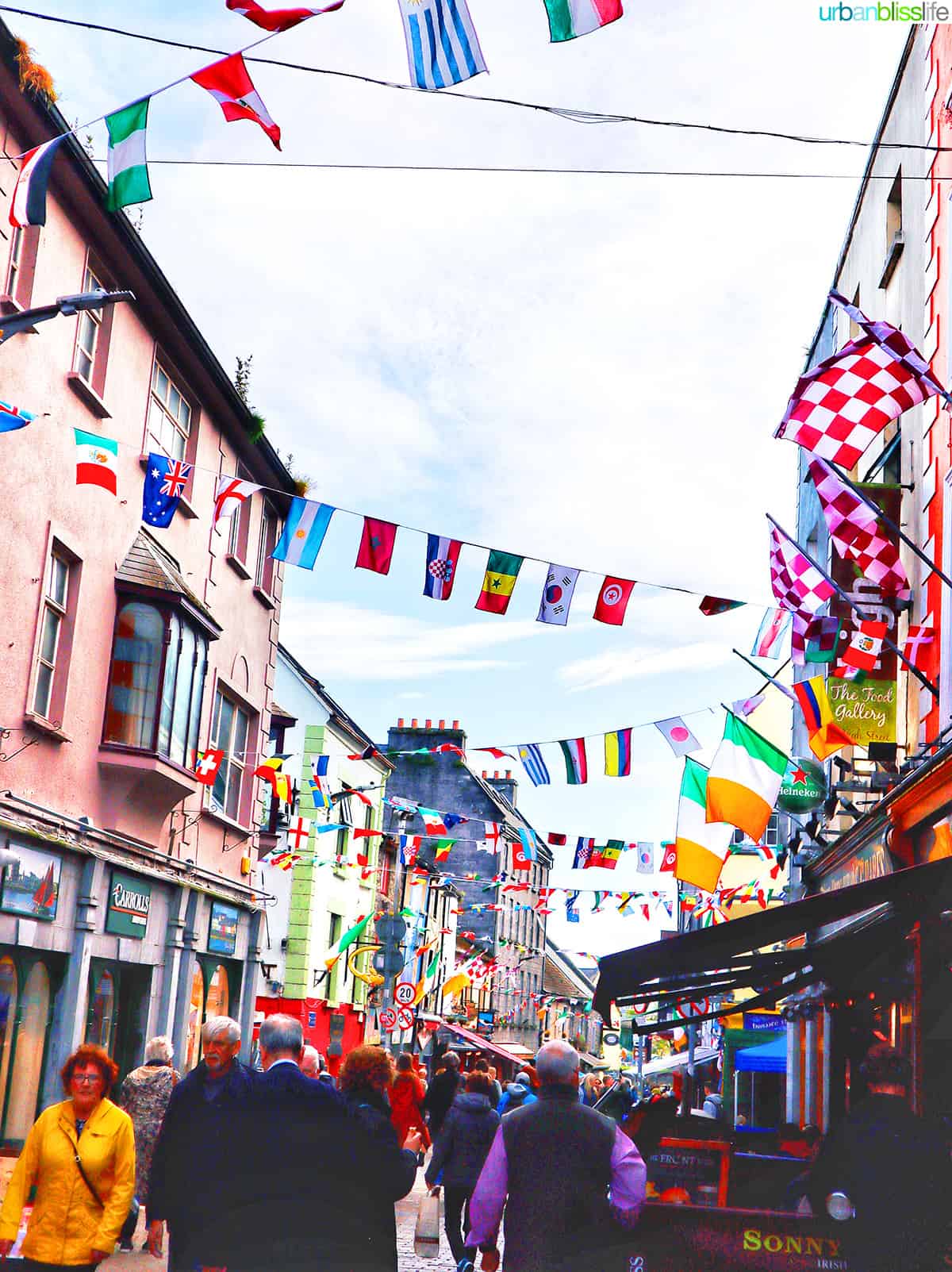 busy william street in galway, ireland