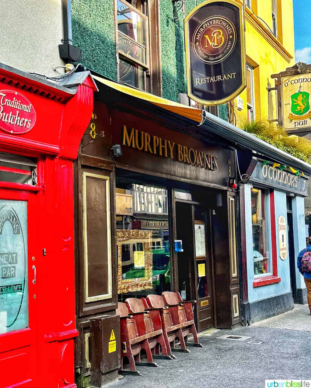 exterior of murphy brownes restaurant in killarney, ireland