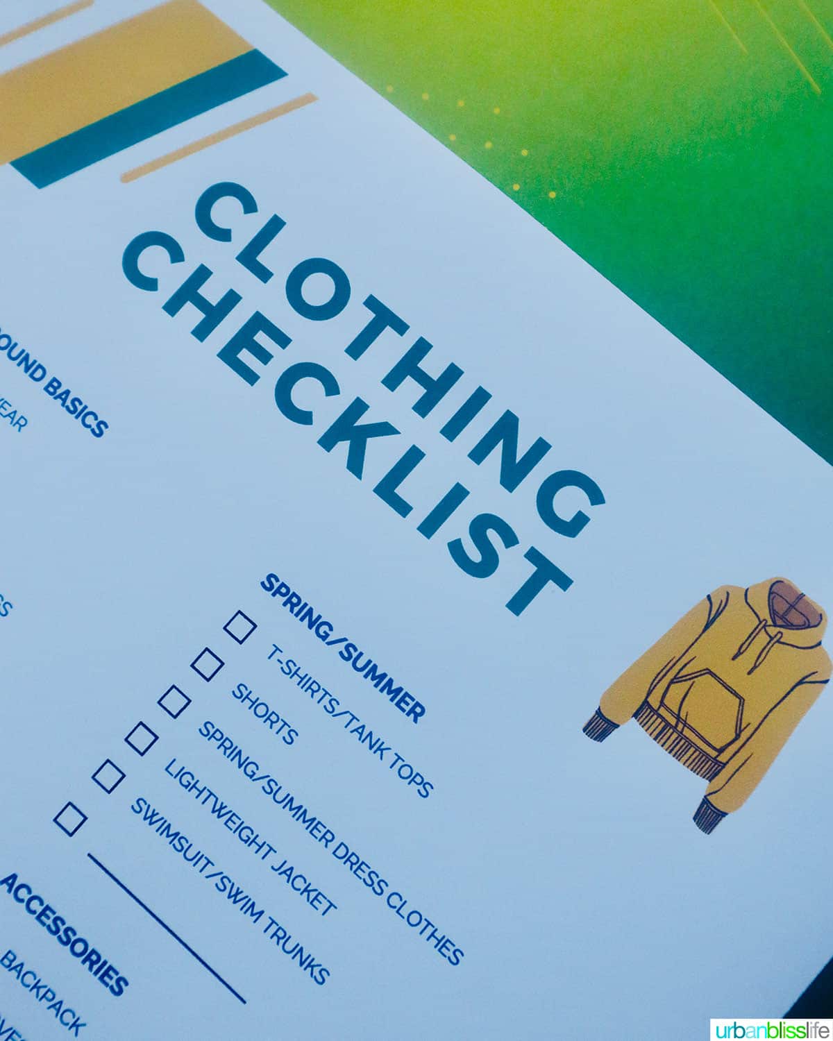 printable college clothing checklist.