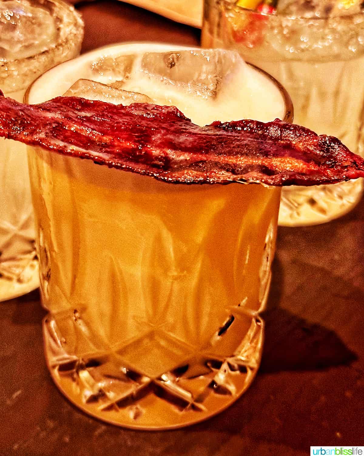 Oso Sour cocktail at Bar Oso restaurant in Whistler BC Canada.