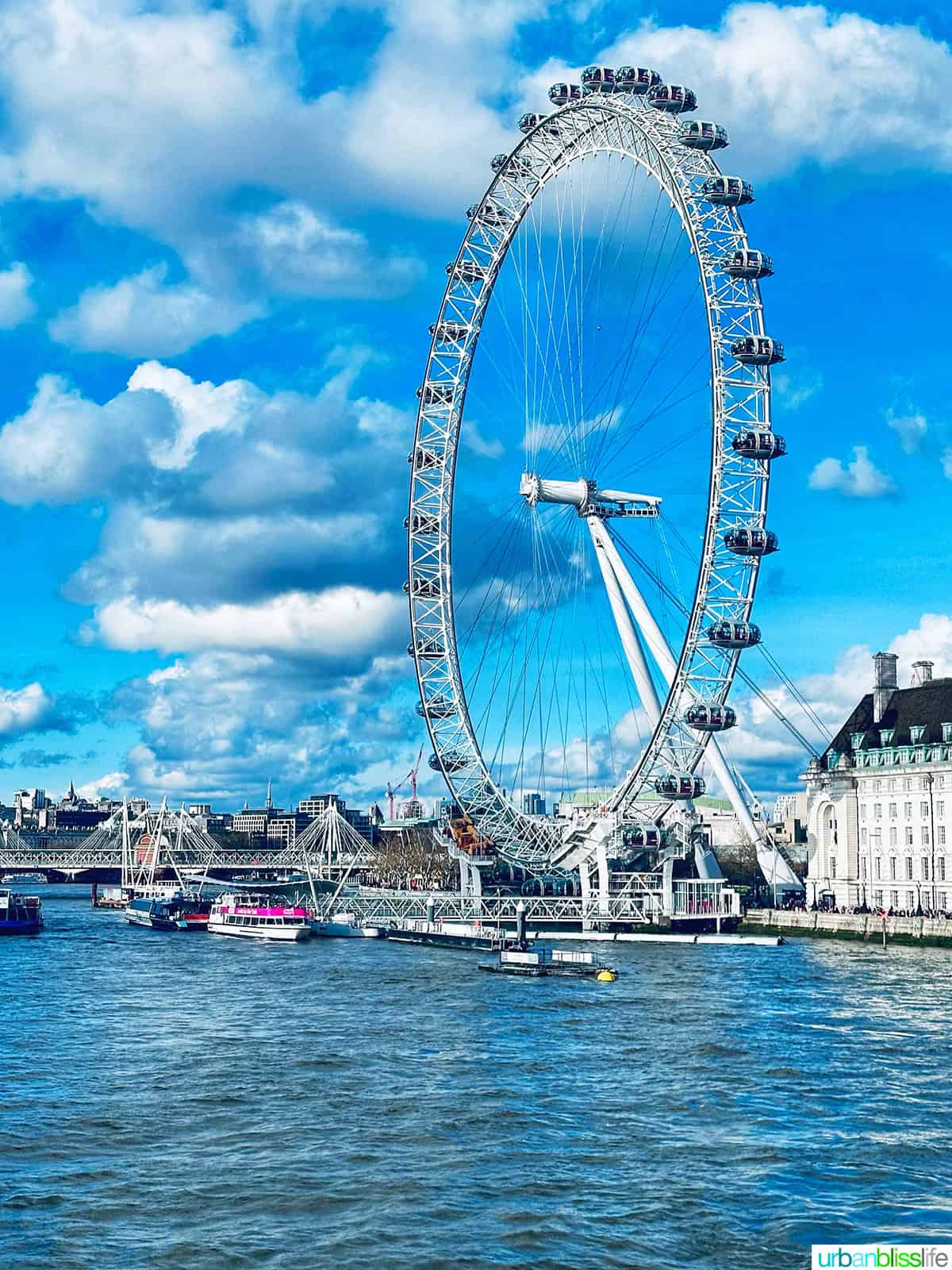 london eye and river thames