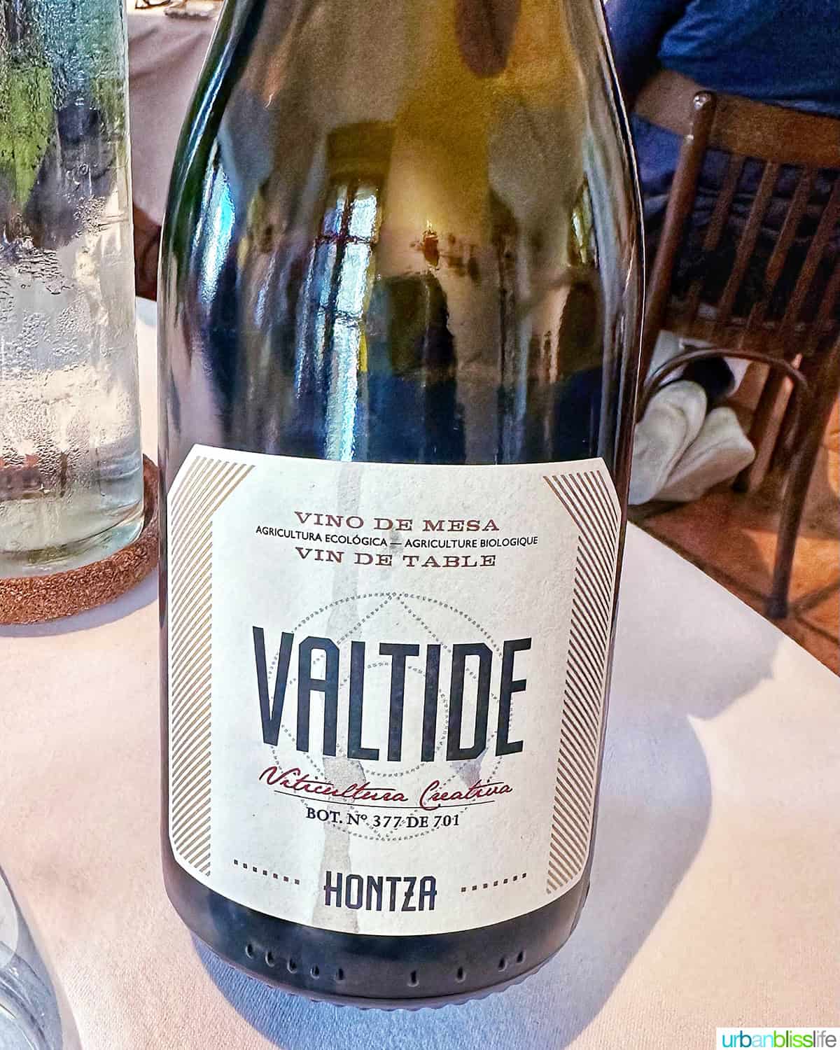 bottle of valtide rioja