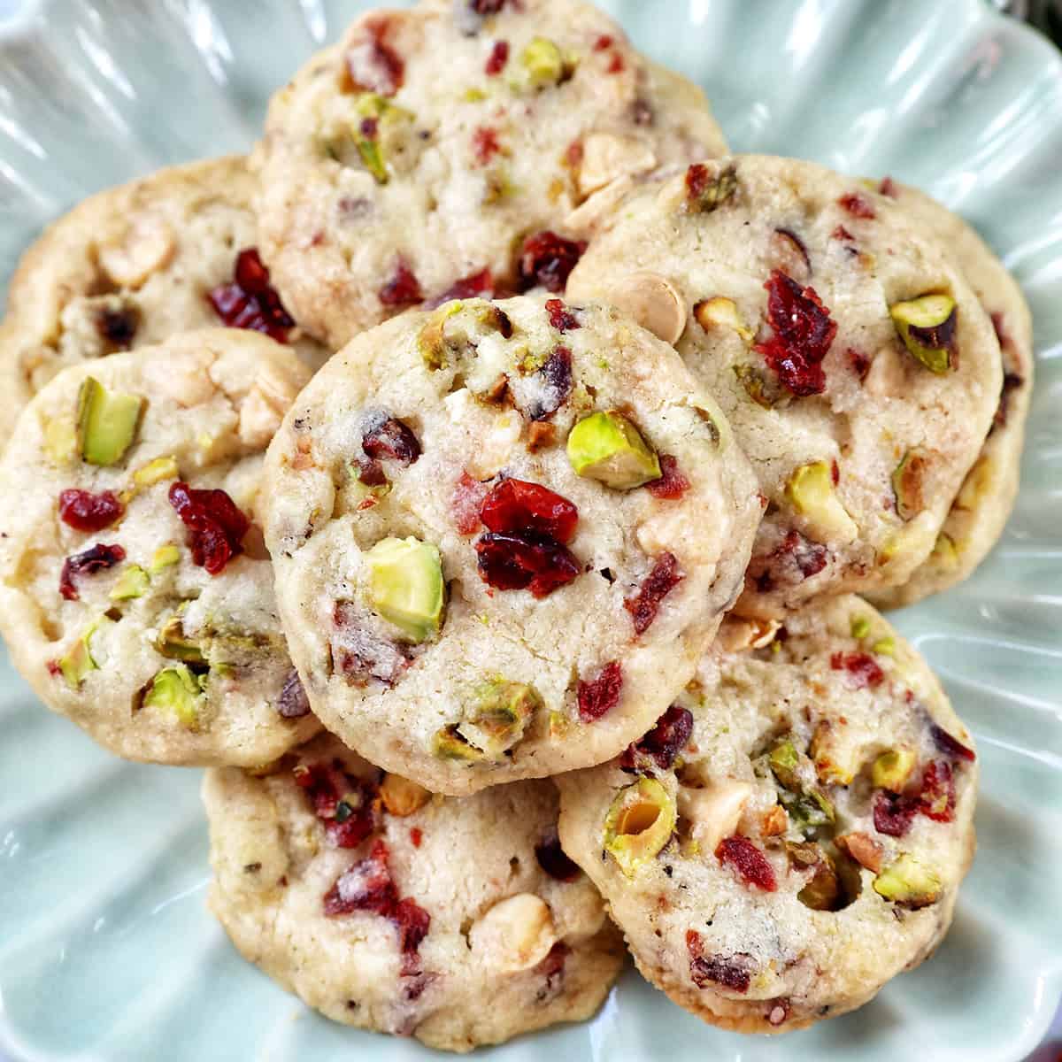 Pistachio Cranberry Shortbread