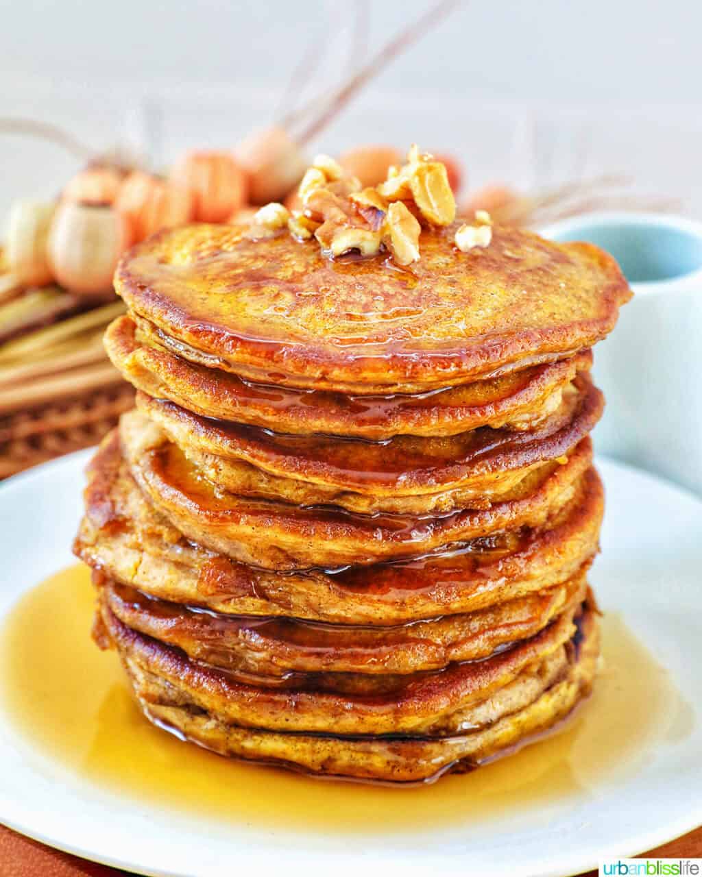 View of Pumpkin Pie Spice Pancakes - Urban Bliss Life