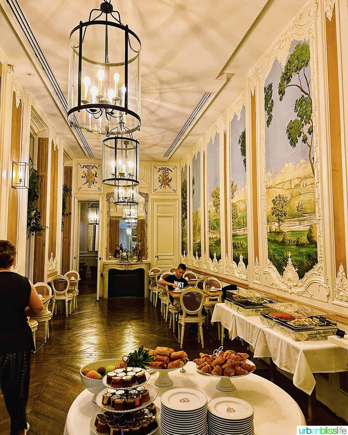 dining at hotel alfred sommier in paris