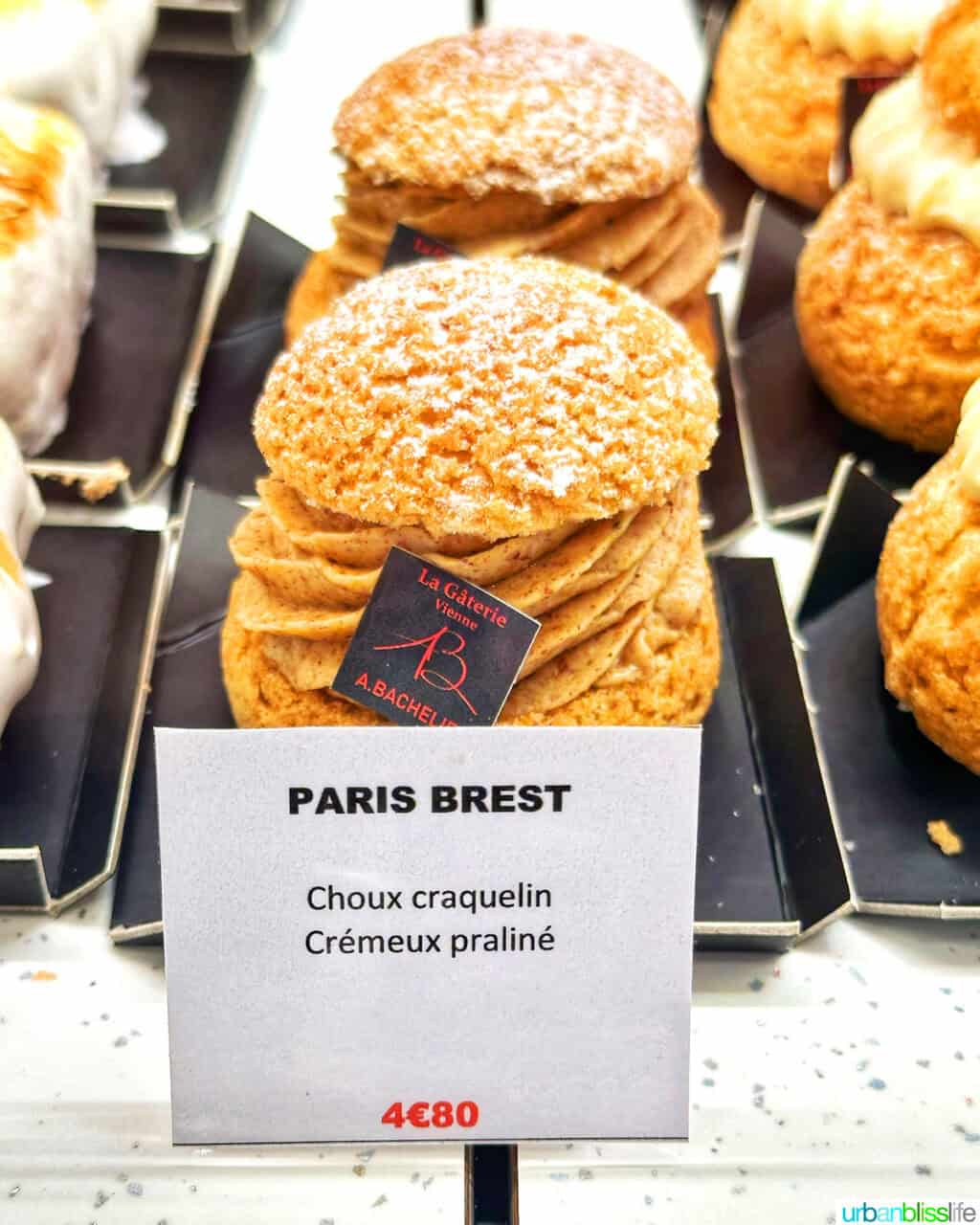 paris brest at la gaterie patisserie in vienne, france