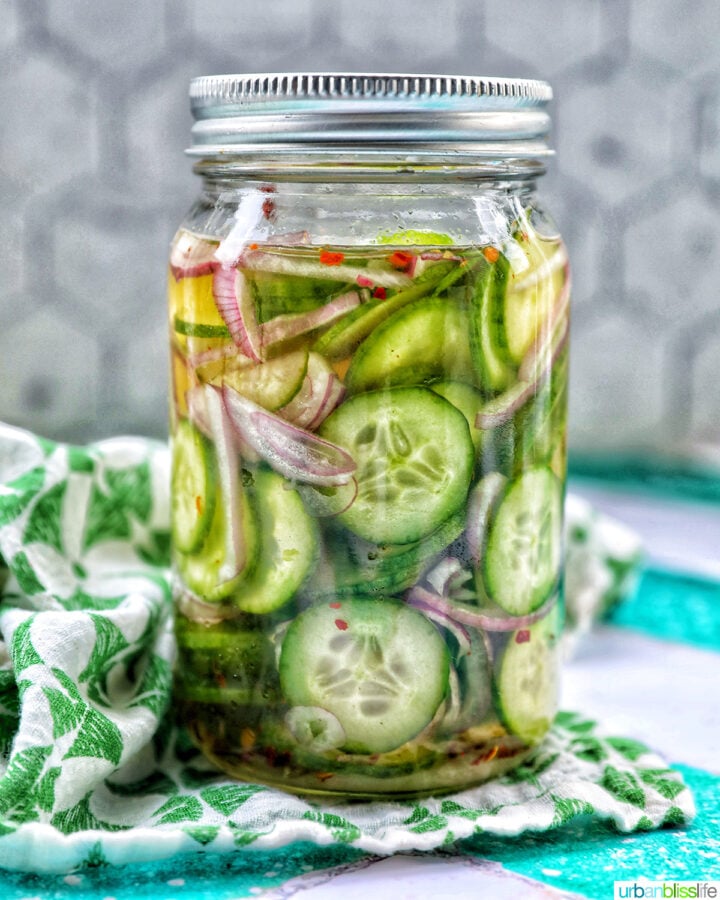 Asian pickled cucumbers urban bliss life