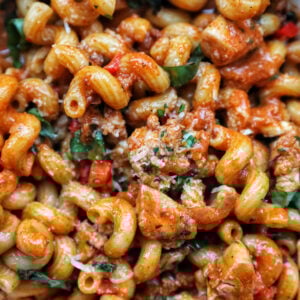 chorizo chicken pasta.