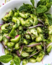 Cucumber Mint Salad - Urban Bliss Life
