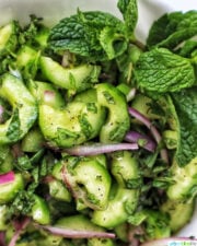 Cucumber Mint Salad - Urban Bliss Life