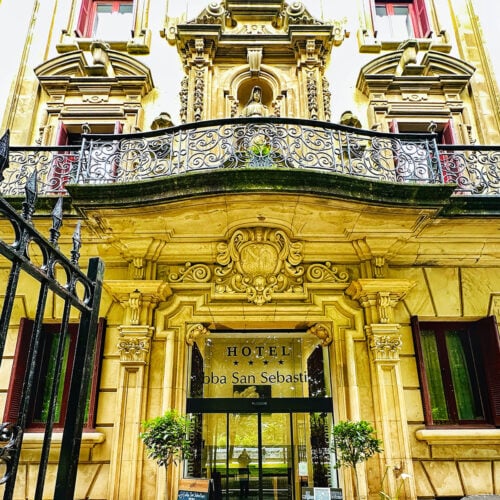 exterior of abba hotel san sebastian spain