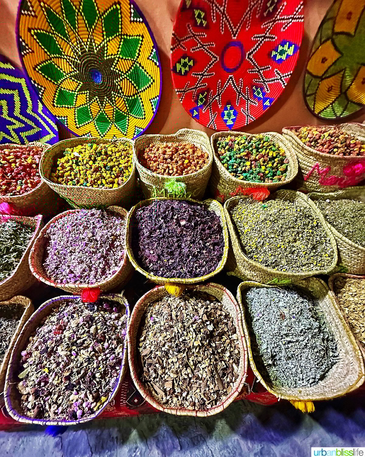 Marrakech Morocco street food spices.