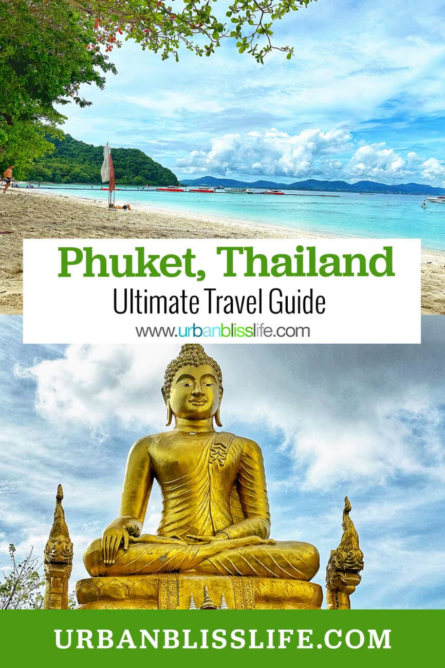 beach, ocean, and gold buddha with title text overlay.