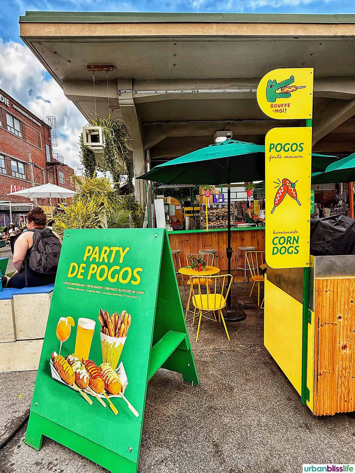 taco stand at  at Marche Jean-Talon.
