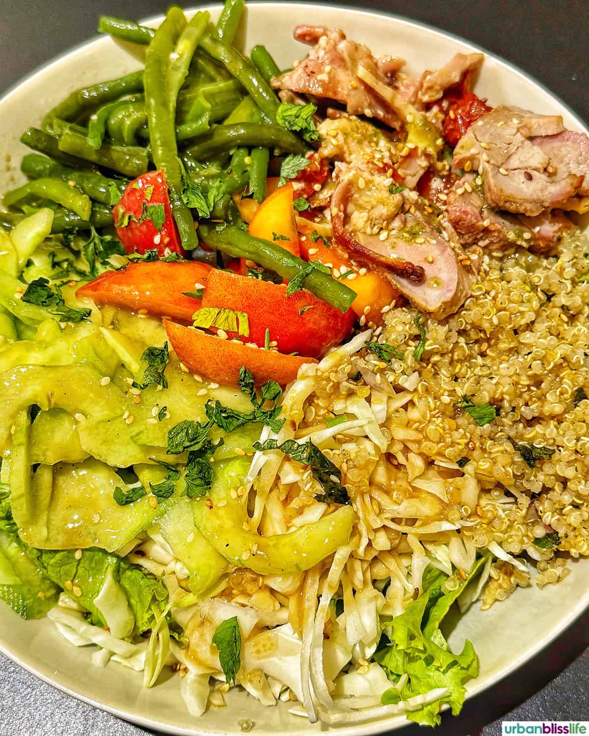 buddha bowl at chez rosalie in montpellier, france