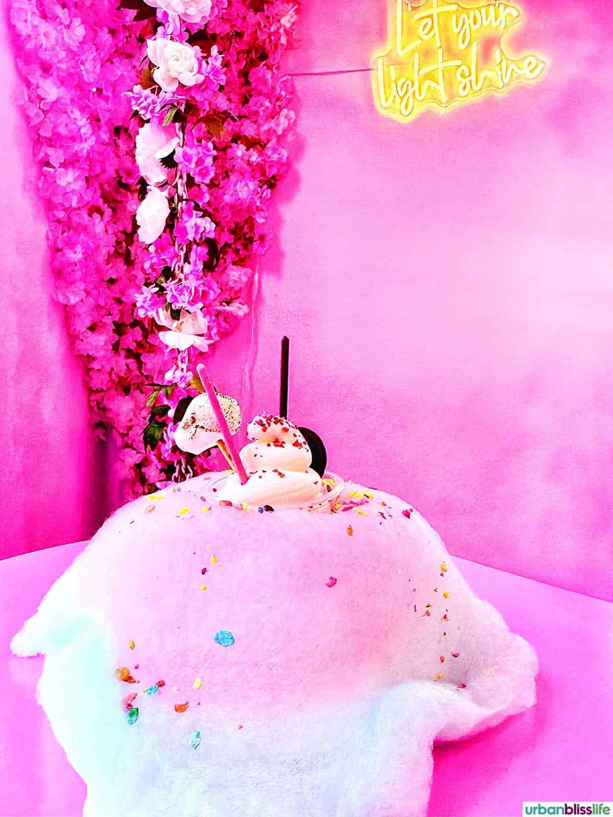 cloud dessert at Nobibi in Buena Park, California.