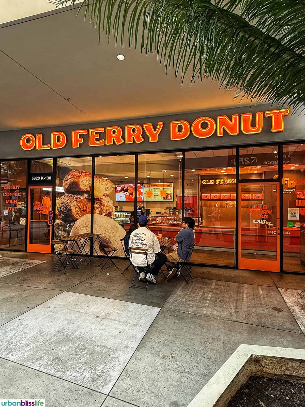 exterior of Old Ferry Donuts.