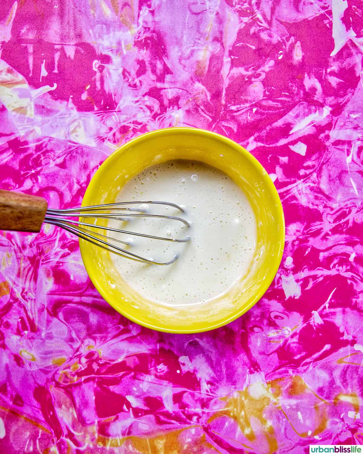 whisk in a small bowl of icing.