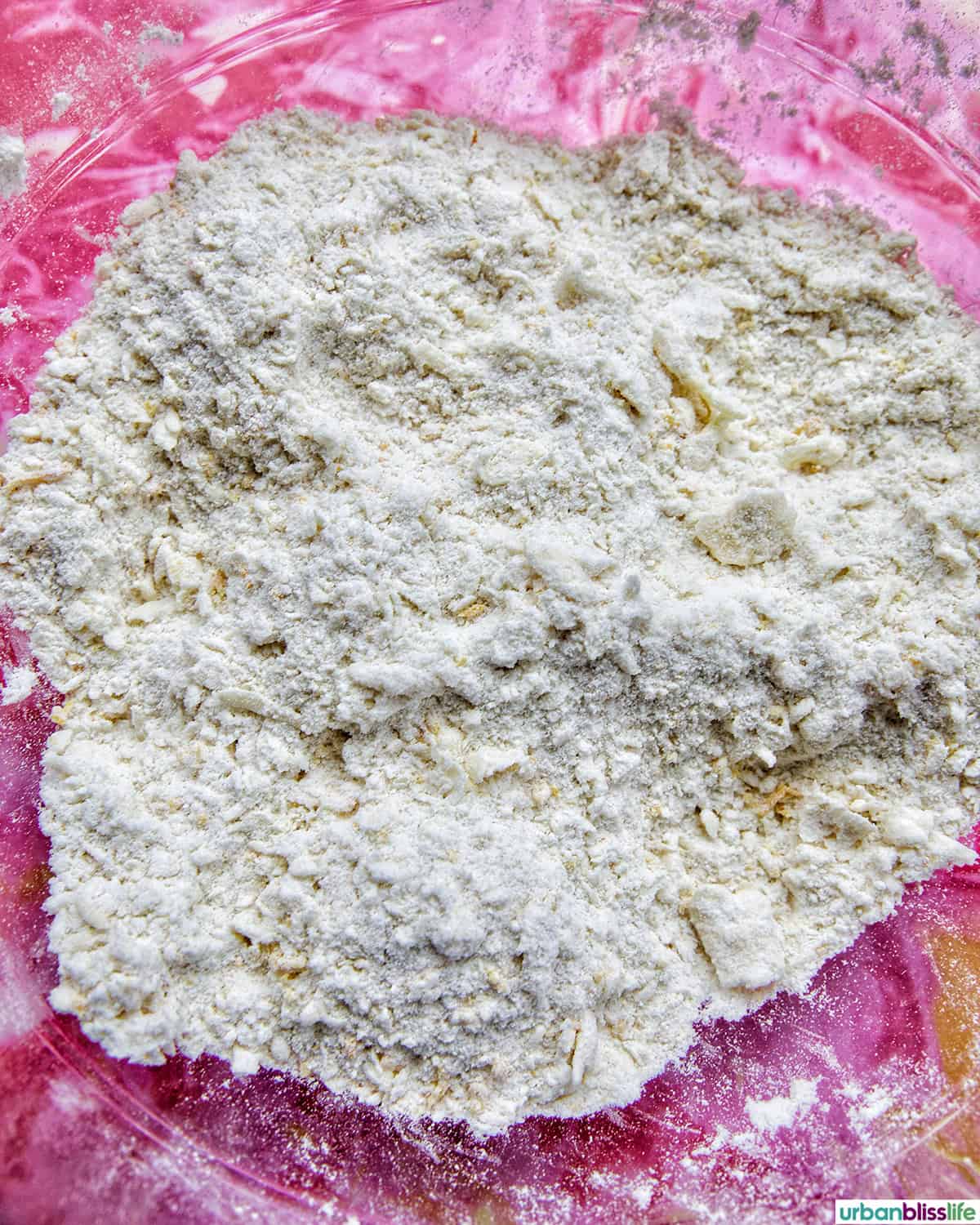 dry ingredients to make orange cranberry scones.