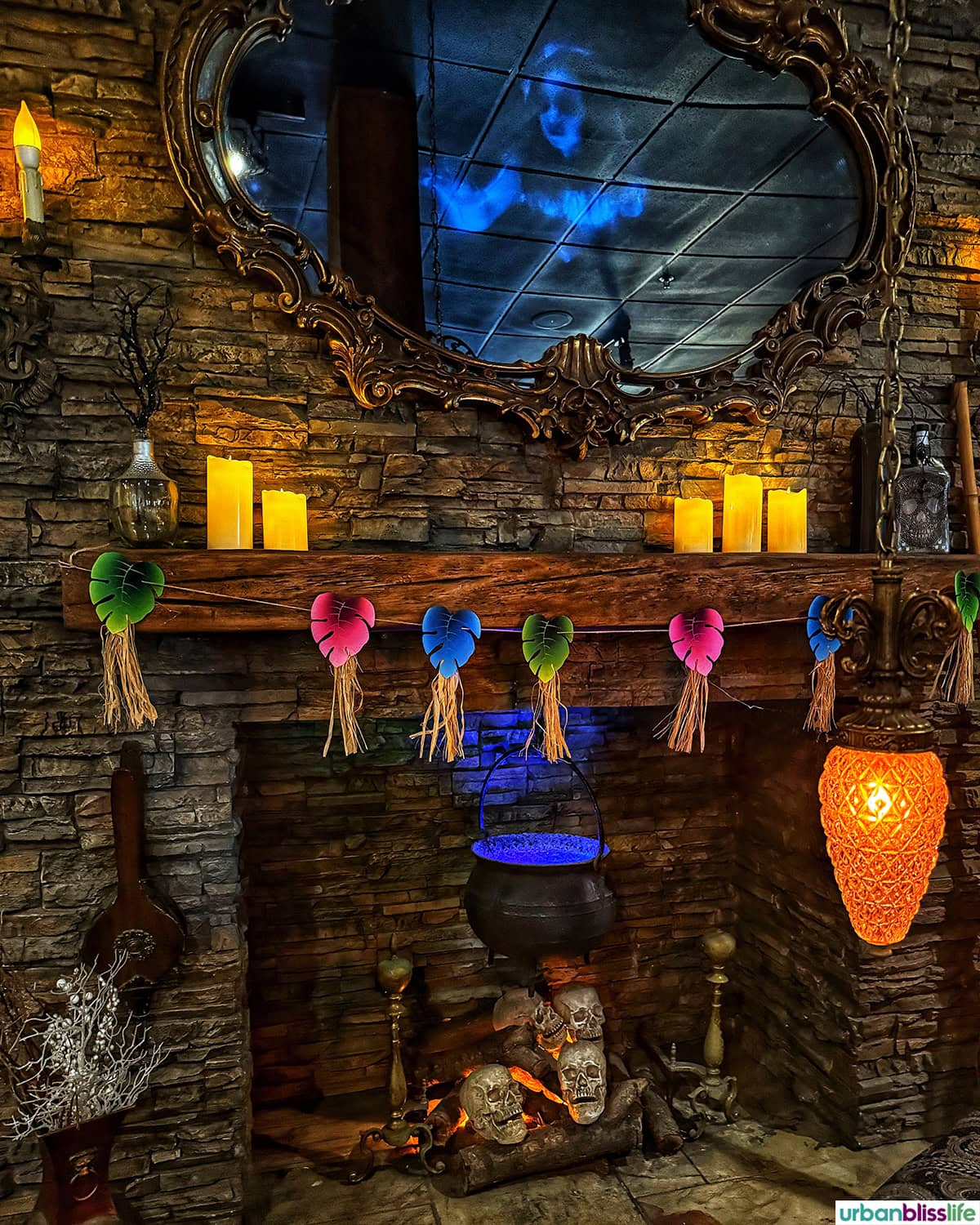 interior of The Cauldron Spirits & Brews restaurant in Buena Park, California.