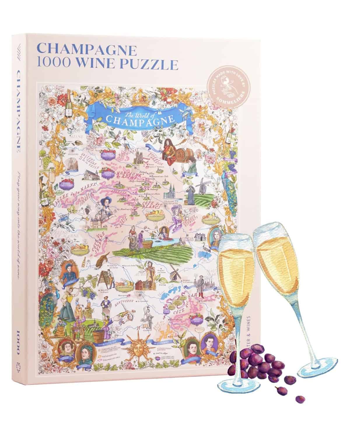 champagne wine puzzle