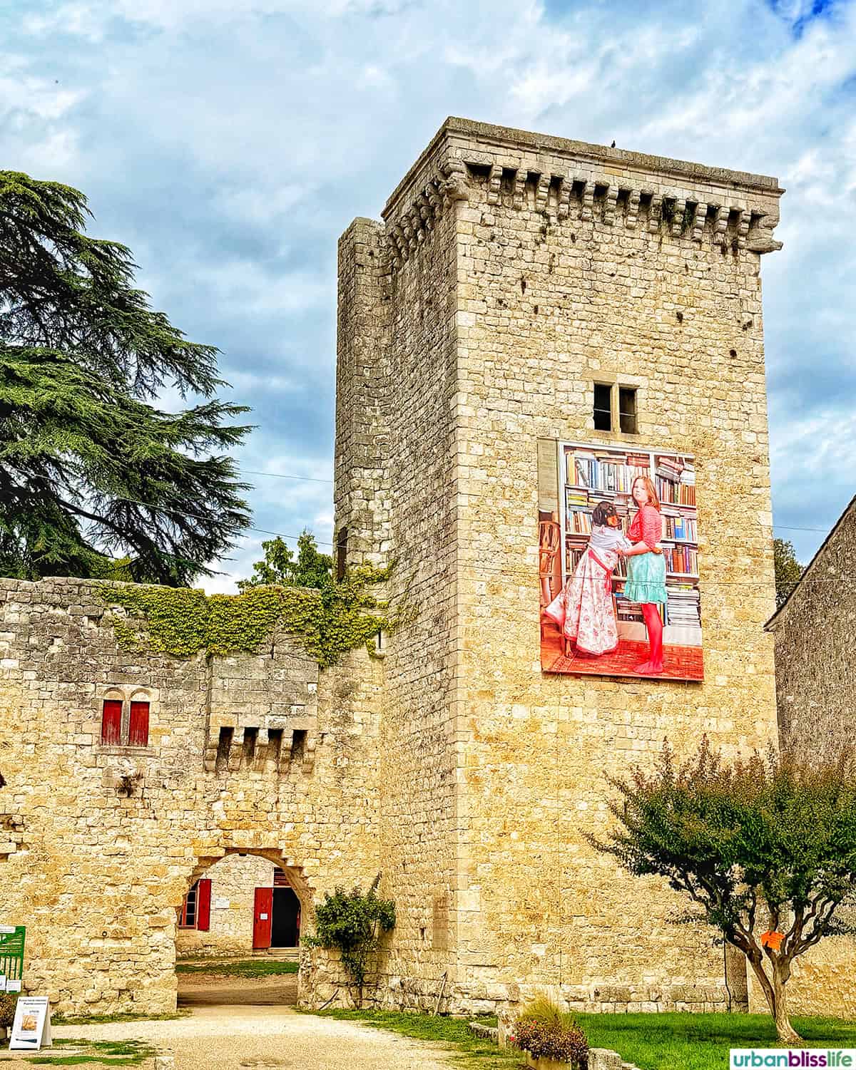 fortress walls in eymet, france