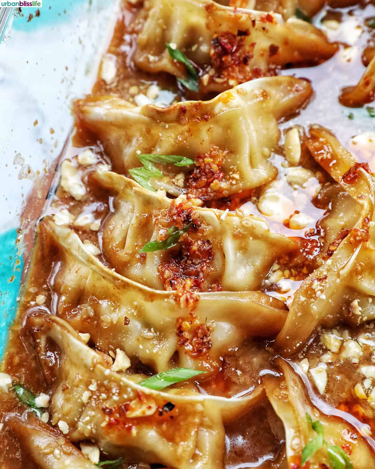 dumpling bake in a pan.