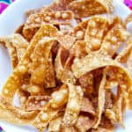 bowl of Fried Wonton Strips.