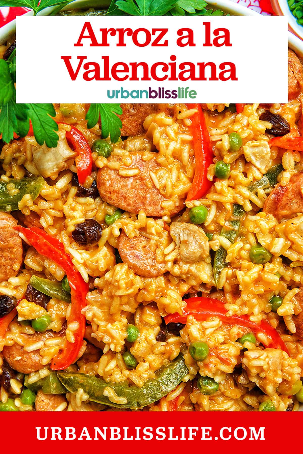 Filipino Arroz a la Valenciana with title text overlay.