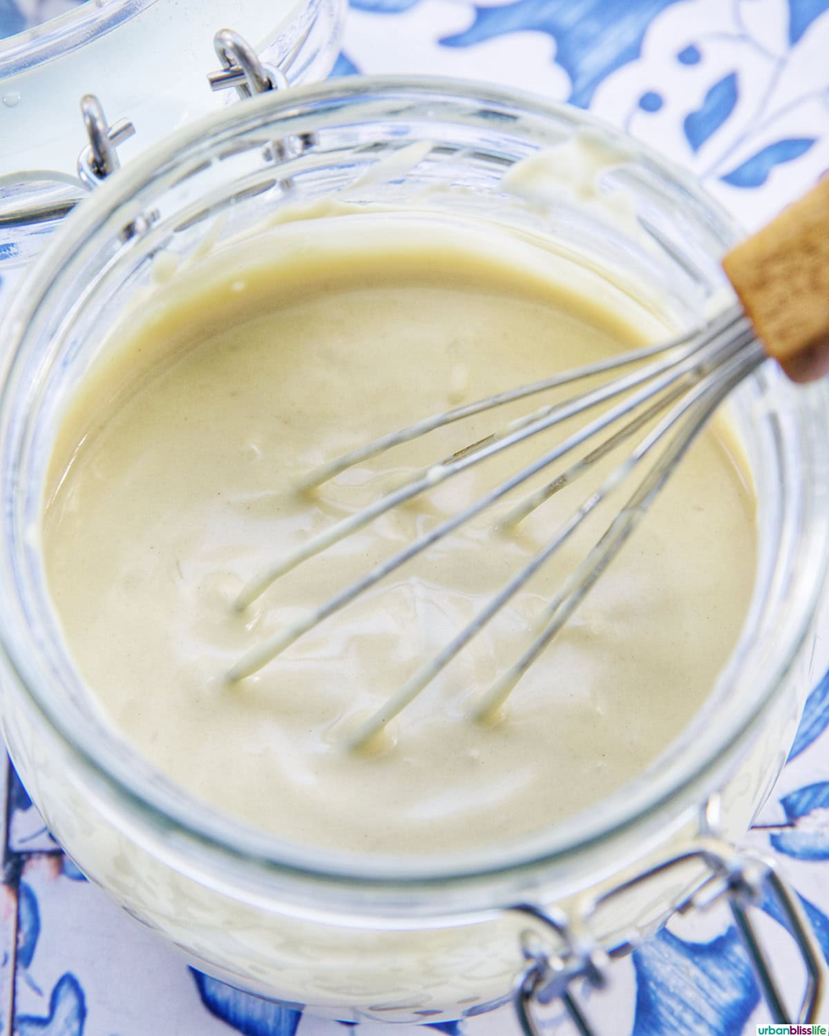 whisk in a jar of lemon tahini dressing.