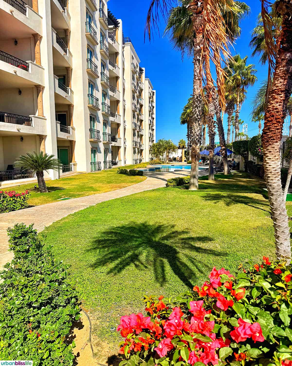 exterior of Puerto Cabo Villages in Cabo San Lucas, Mexico.