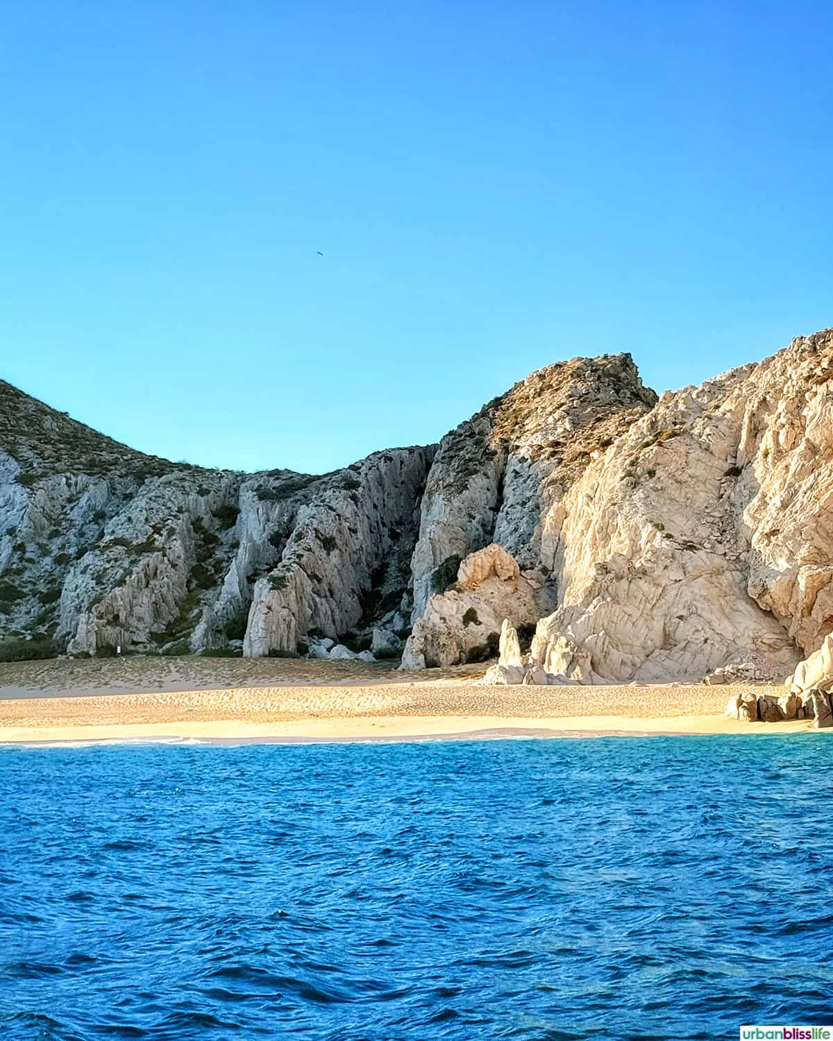 Lovers Beach from a sunset sail cruise in Cabo San Lucas, Mexico.
