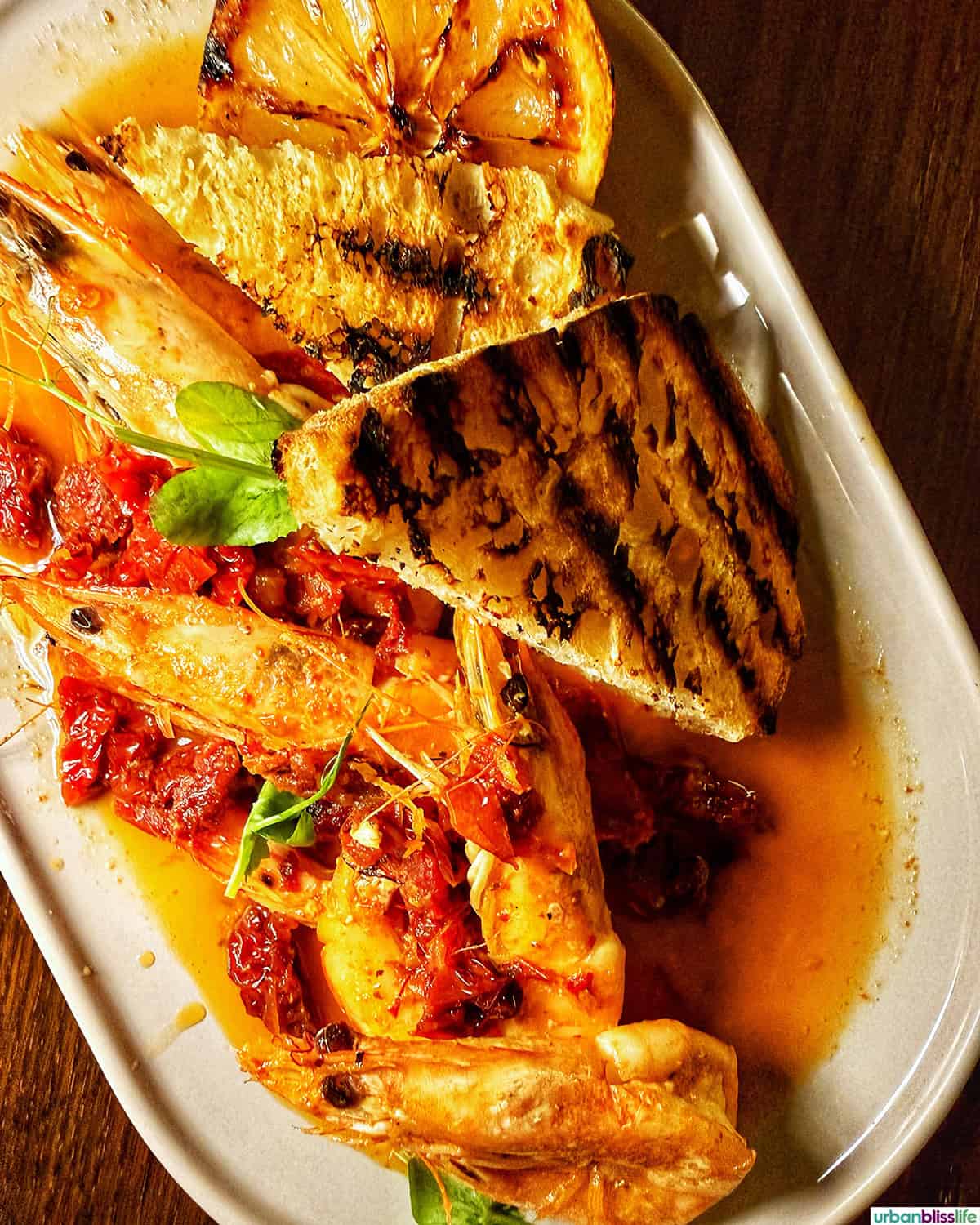 prawns at come a casa in san jose del cabo